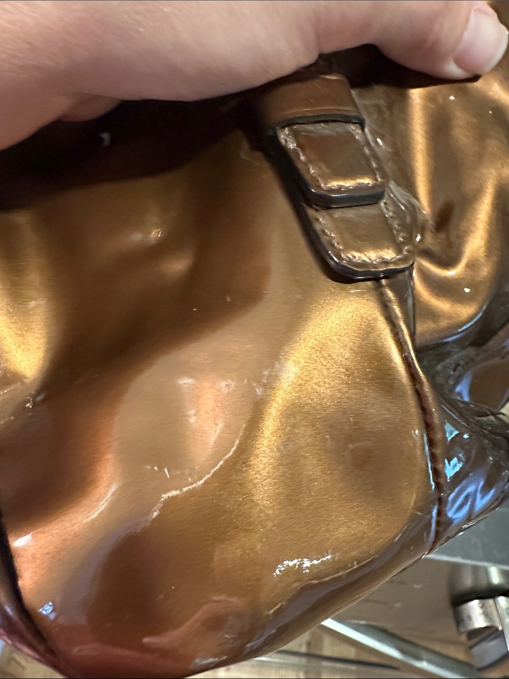 Coach Metallic Copper Hobo Bag - Picture 3 of 10